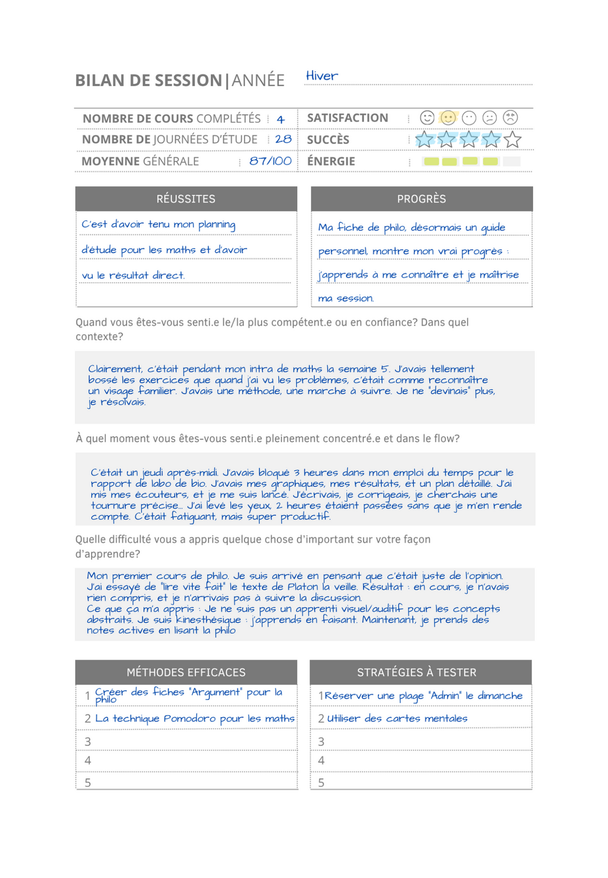 Planificateur d'études 